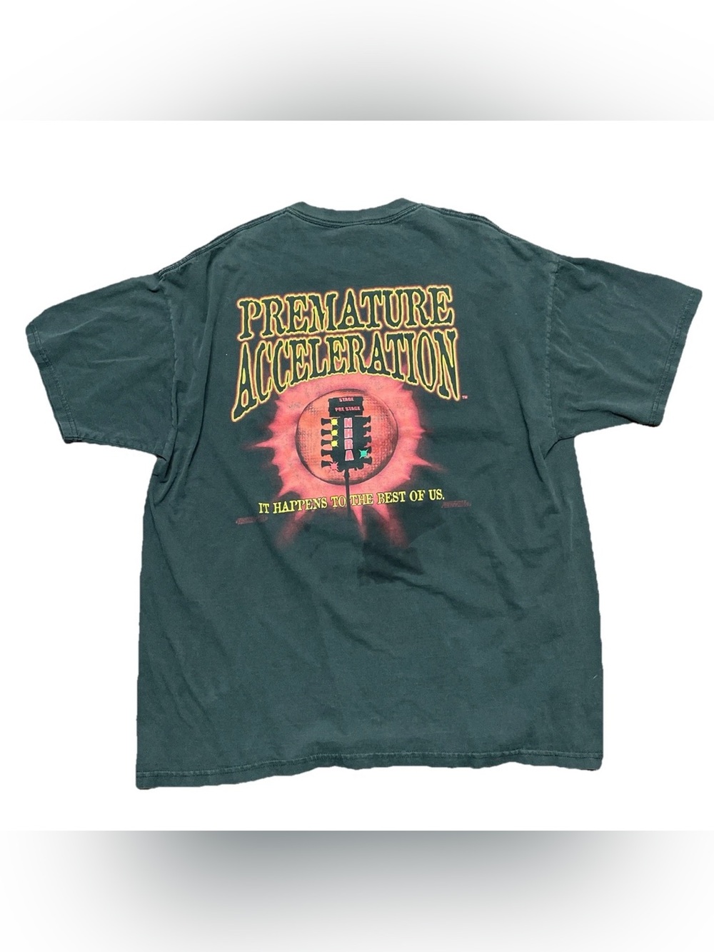 VTG T-Shirt Men’s Black XL NHRA Premature Acceleration Drag Racing Cotton Tee